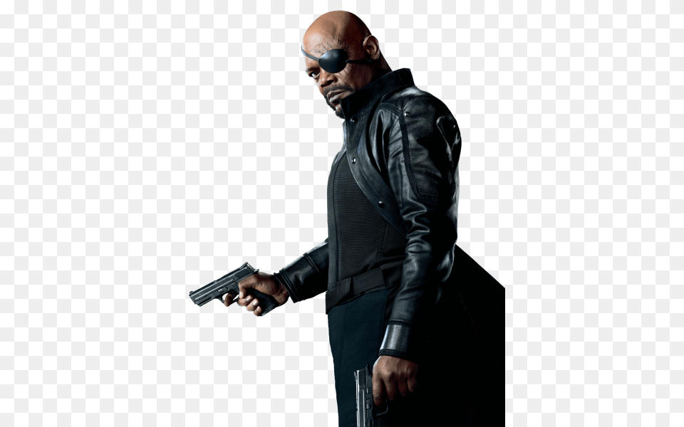 Nick Fury The Avengers, Weapon, Jacket, Handgun, Gun Free Png