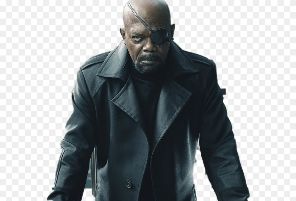 Nick Fury Nick Fury Avengers, Portrait, Photography, Person, Jacket Free Transparent Png