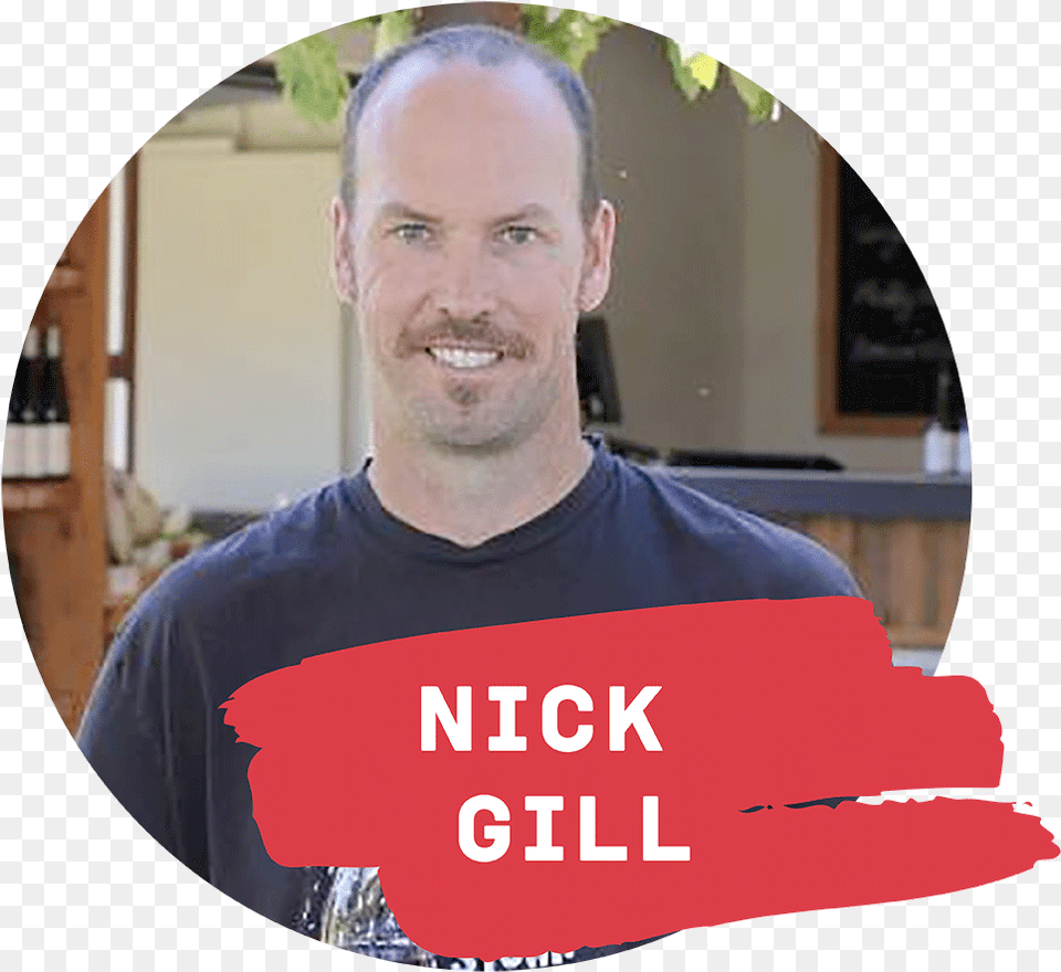 Nick Gill Wine Seminar Photo Caption, T-shirt, Clothing, Face, Head Free Png Download