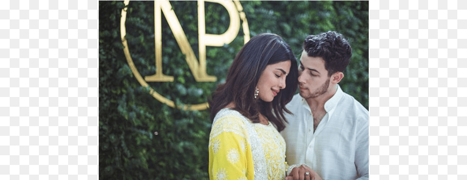 Nick Jonas Et Priyanka Chopra Amoureux Et Fiancs Nick Jonas Suami Priyanka Chopra, Adult, Wedding, Person, Woman Png Image