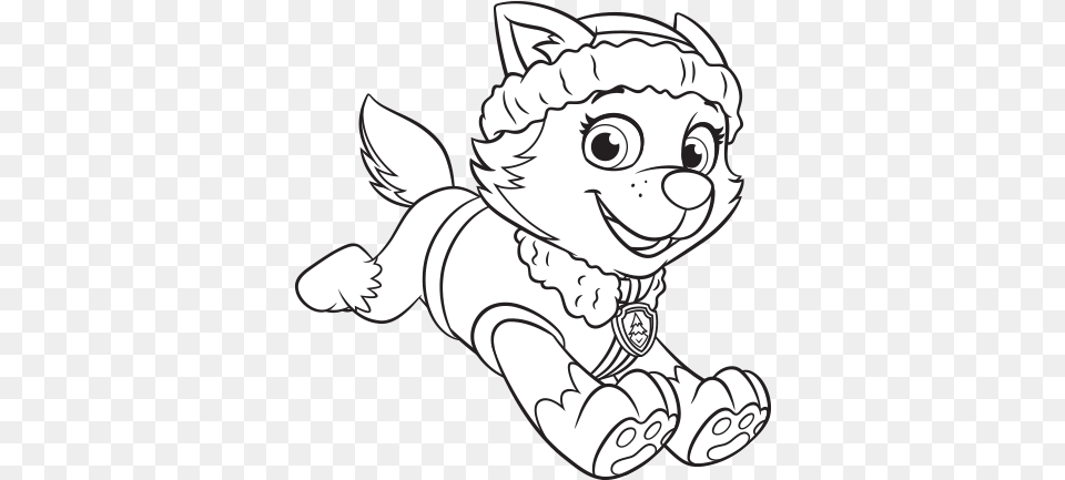 Nick Jr Draw Paw Patrol Everest, Baby, Person, Face, Head Free Transparent Png