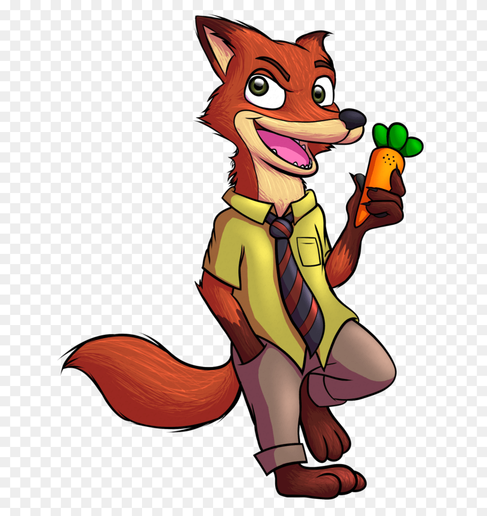 Nick Wilde, Cartoon, Baby, Person, Book Png Image