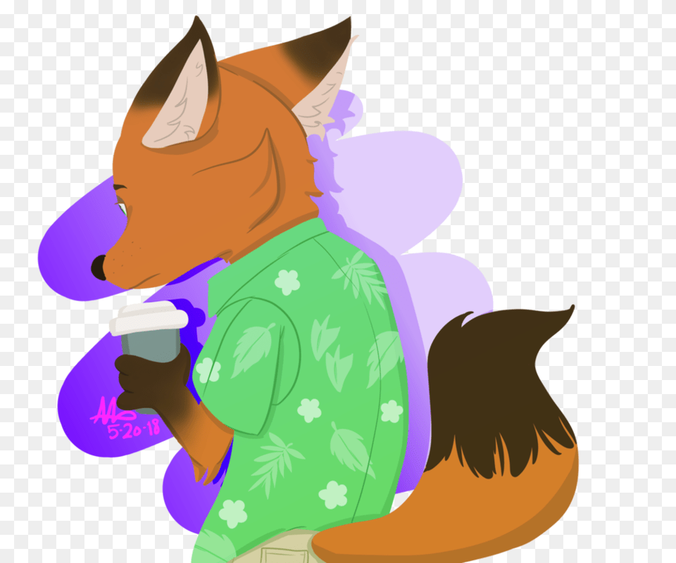 Nick Wilde, Purple, Person, Art, Graphics Free Png