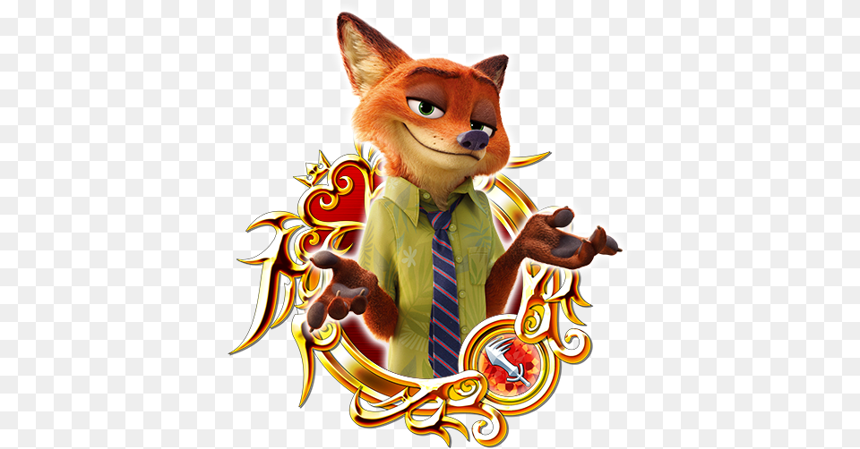 Nick Wilde Khux Wiki Mickey Donald Goofy Kingdom Hearts, Accessories, Formal Wear, Tie, Teddy Bear Free Transparent Png