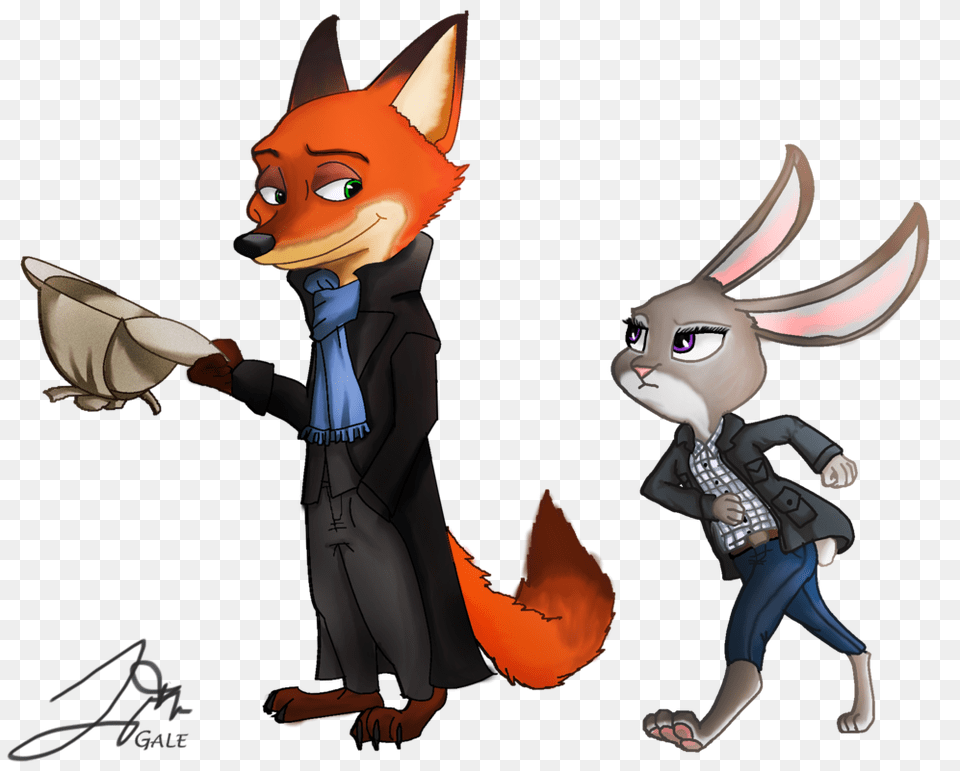 Nick Wilde On Twitter Zootopia And Sherlock Tv Series Cross, Publication, Book, Comics, Baby Free Png
