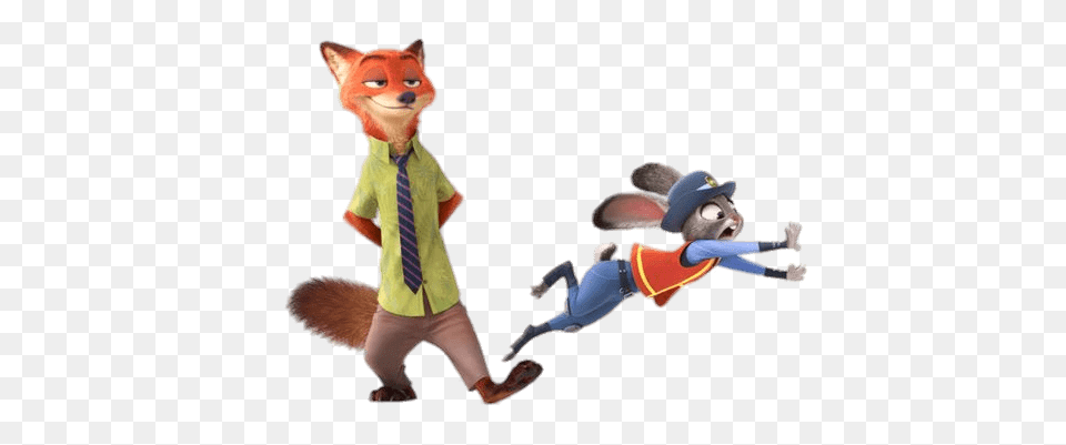 Nick Wilde Tripping Judy, Accessories, Formal Wear, Tie, Person Free Png Download