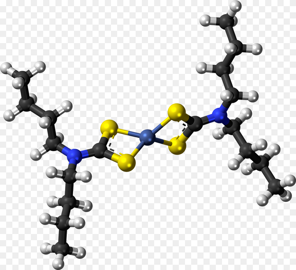 Nickel Dibutylcarbamodithioate Complex Ball Chemistry Compound Model, Accessories, Bead, Sphere Png