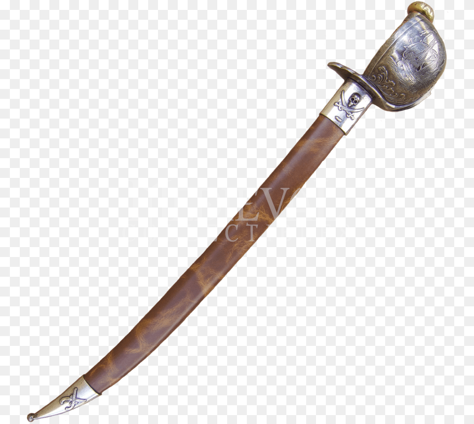 Nickel Pirate Cutlass Real Pirate Swords, Sword, Weapon, Blade, Dagger Free Png