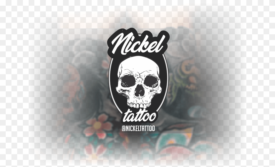 Nickel Tattoo Skull, Person, Skin, Adult, Male Png Image