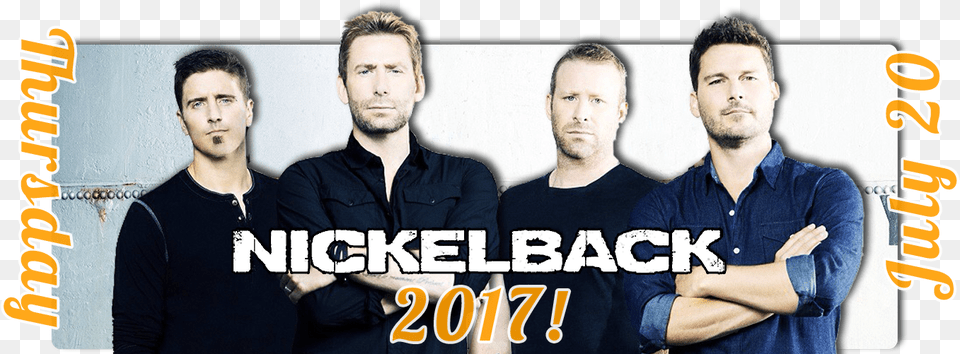 Nickelback Slide Image Nickelback En 2017, Clothing, People, Person, T-shirt Free Transparent Png