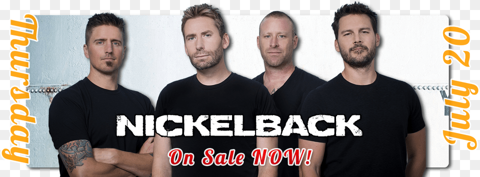 Nickelback Slide Nickelback No Fixed Address Lp, Adult, T-shirt, Skin, Person Free Png