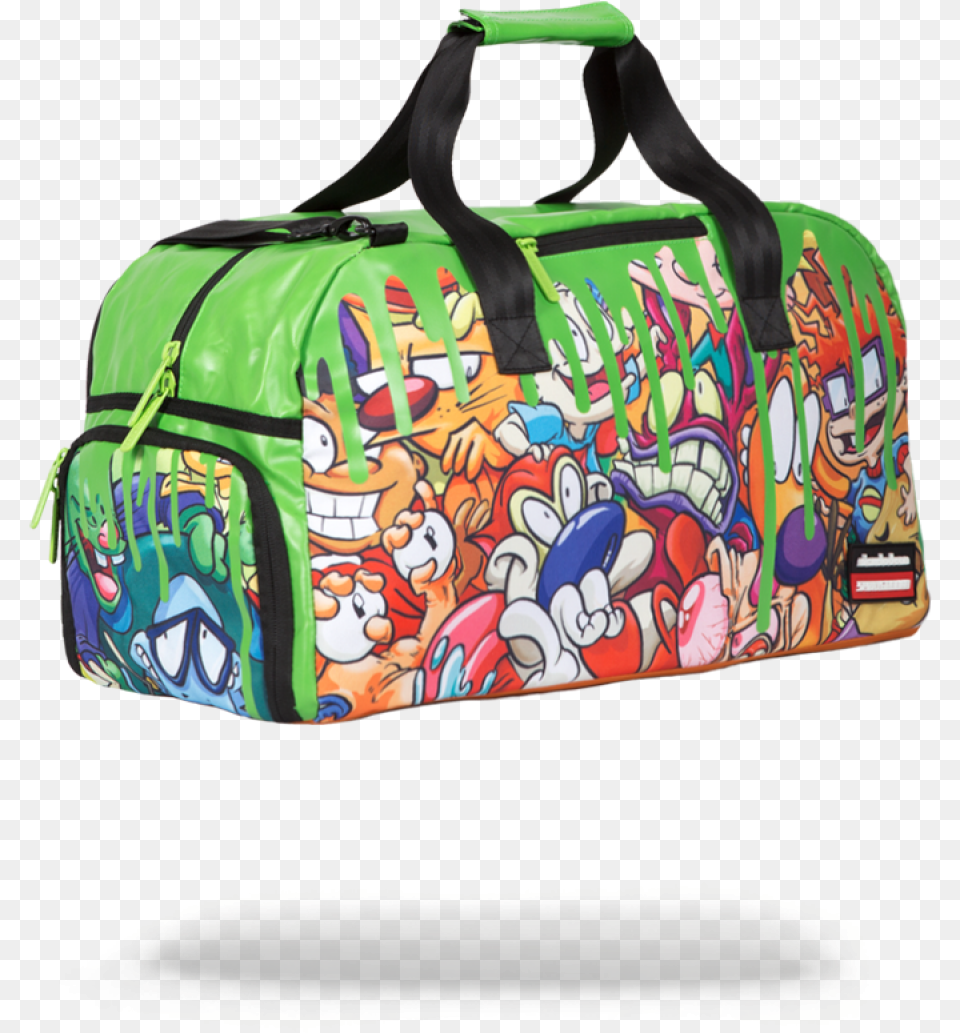 Nickelodeon 90 S Slime Duffle Duffel Bag, Accessories, Handbag, Baggage Png