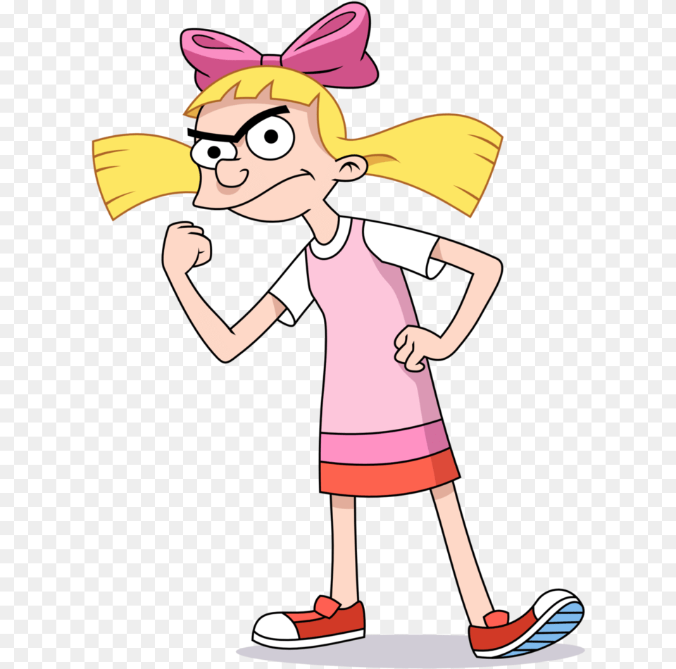 Nickelodeon Cartoons Arnold And Helga Helga G Pataki, Cartoon, Person, Face, Head Free Transparent Png