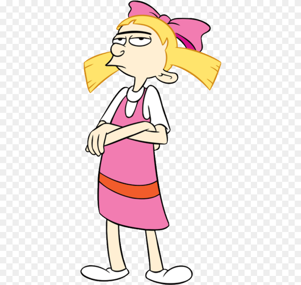 Nickelodeon Hey Arnold Helga, Baby, Person, Cartoon, Face Free Png Download