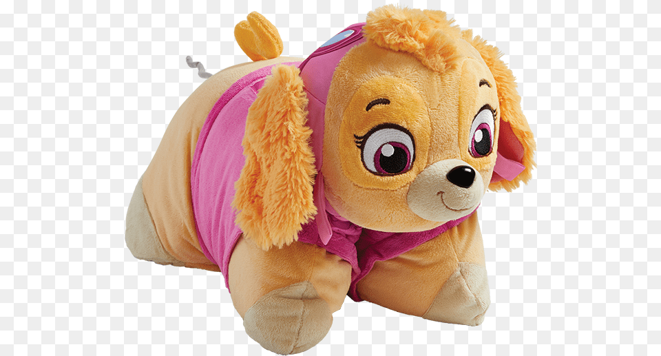 Nickelodeon Paw Patrol Skye Pillow Pet Paw Patrol Skye Pillow Pets, Plush, Toy, Teddy Bear, Citrus Fruit Png