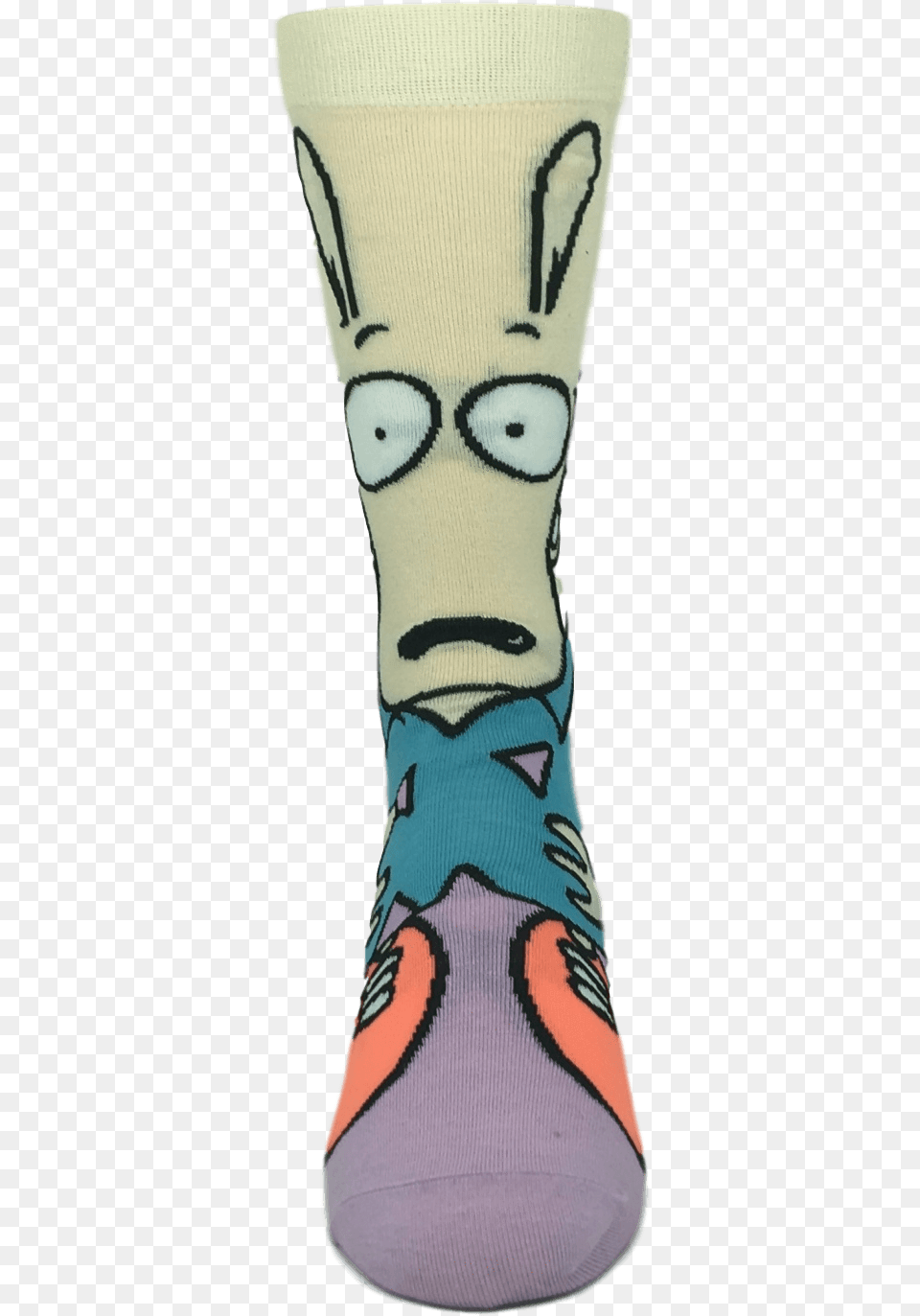 Nickelodeon Rockos Modern Life Rocko 360 Cartoon Socks Sock, Clothing, Footwear, Shoe, Hosiery Free Transparent Png