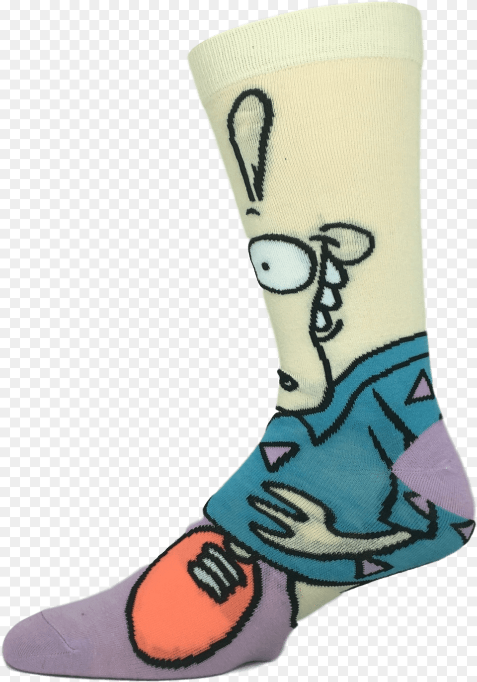 Nickelodeon Rockos Modern Life Rocko 360 Cartoon Socks Sock, Person, Clothing, Hosiery, Ankle Free Transparent Png