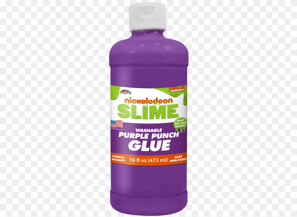 Nickelodeon Slime Glue Purple 16 Oz Slime Nickelodeon Cra Z Art, Juice, Bottle, Beverage, Paint Container Png