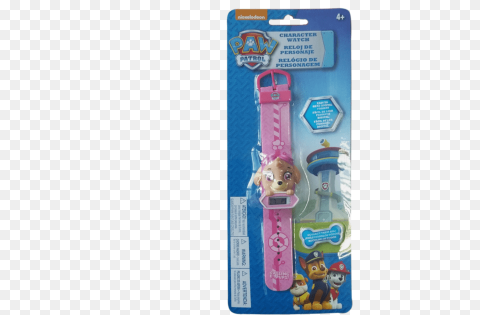 Nickelodeonspin Master Paw Patrol Character Lcd Digital Paw Patrol Complete Art Case, Pez Dispenser, Baby, Person, Accessories Free Png