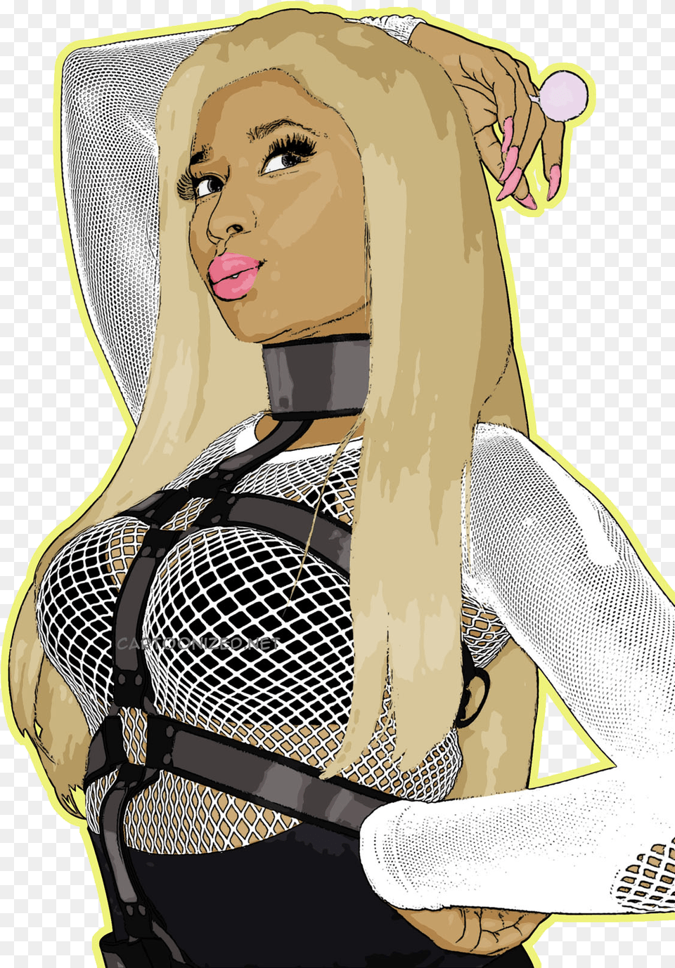 Nicki Minaj Download Cartoon Pictures Of Nicki Minaj, Blonde, Person, Hair, Adult Free Png
