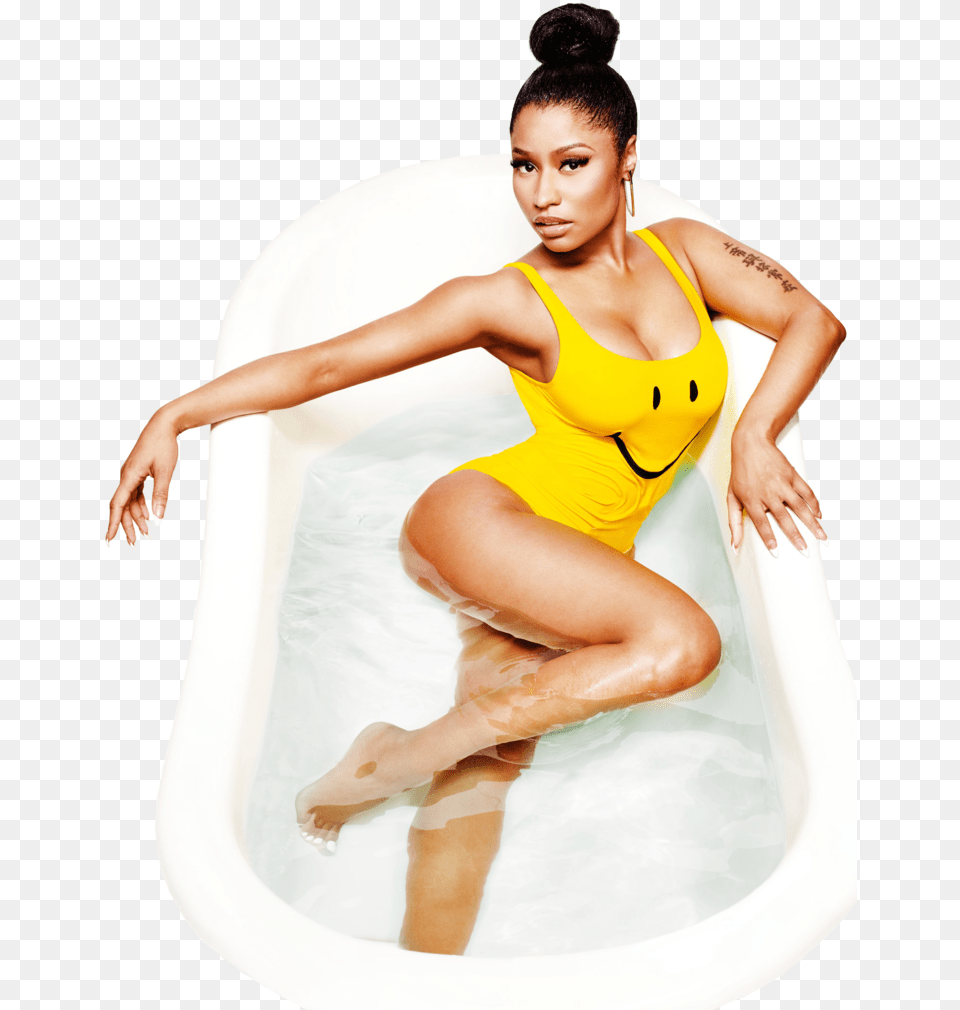 Nicki Minaj Fan Made Cover Art Download Nicki Minaj Cosmopolitan, Bathing, Bathtub, Person, Tub Free Png