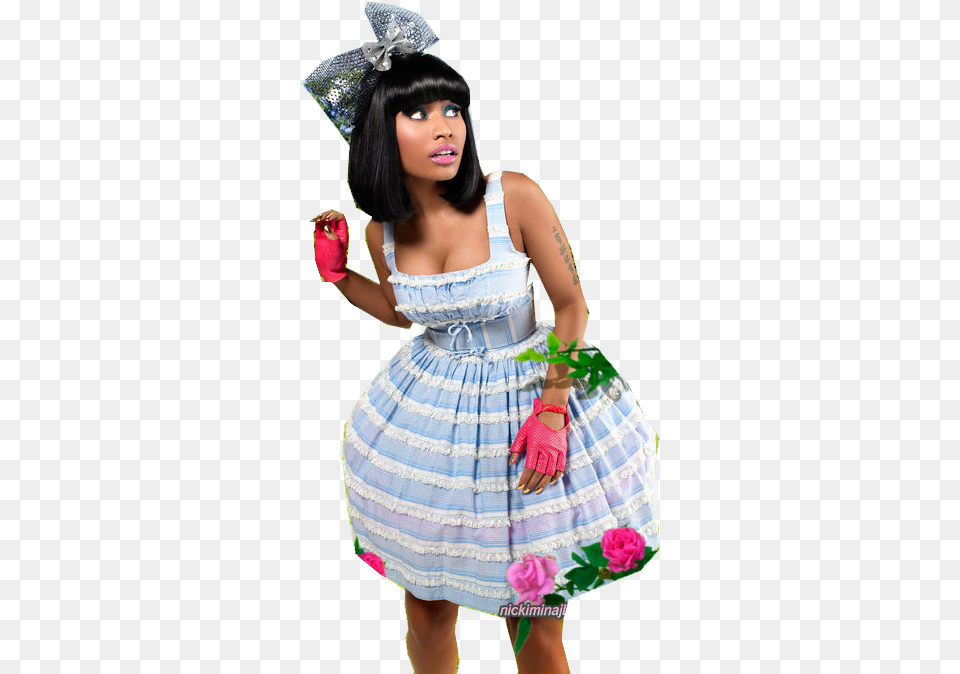 Nicki Minaj Nicki Minaj In Wonderland, Flower, Flower Arrangement, Flower Bouquet, Dress Png Image