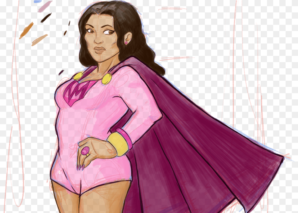 Nicki Minaj Superhero Sketch Illustration, Adult, Person, Female, Woman Free Transparent Png