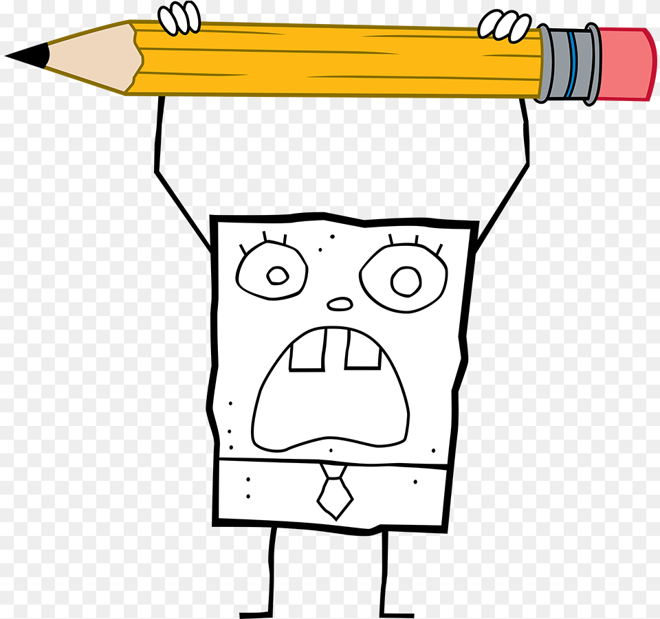 Nickipedia Doodlebob, Pencil Free Png