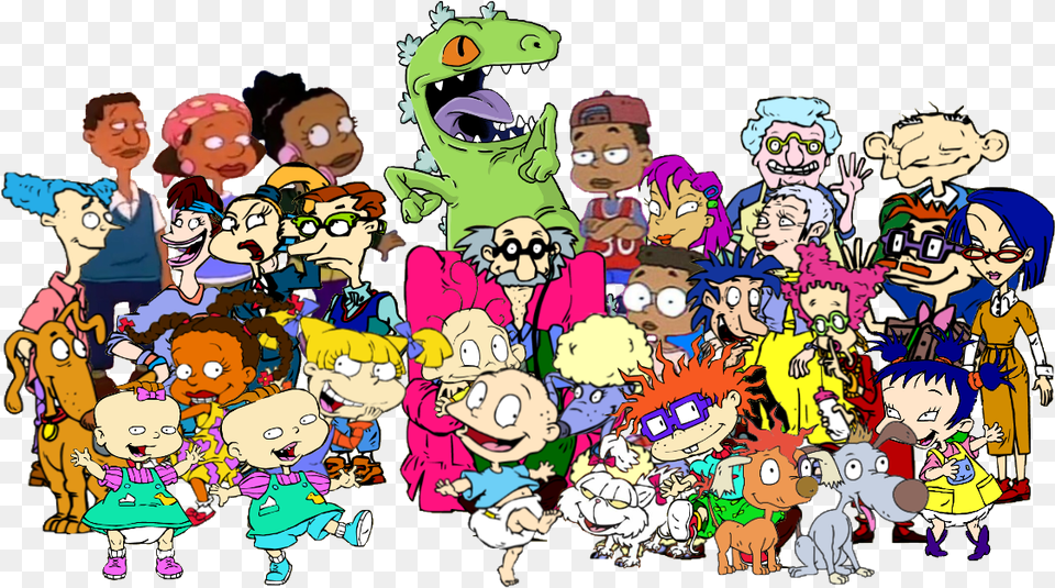 Nickipedia Rugrats, Baby, Book, Comics, Person Free Png Download