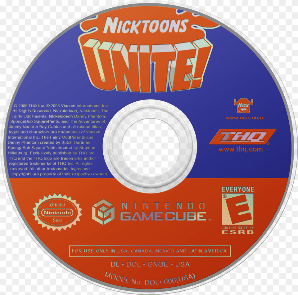 Nicktoons Unite Details Launchbox Games Database Adventures Of Jimmy Neutron Boy Genius Jet Fusion Gamecube, Disk, Dvd Free Transparent Png