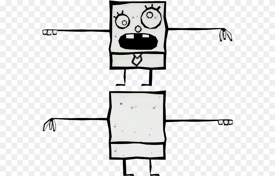 Nicktoons Unite Doodlebob Download Doodlebob Sprite, Stencil Free Png