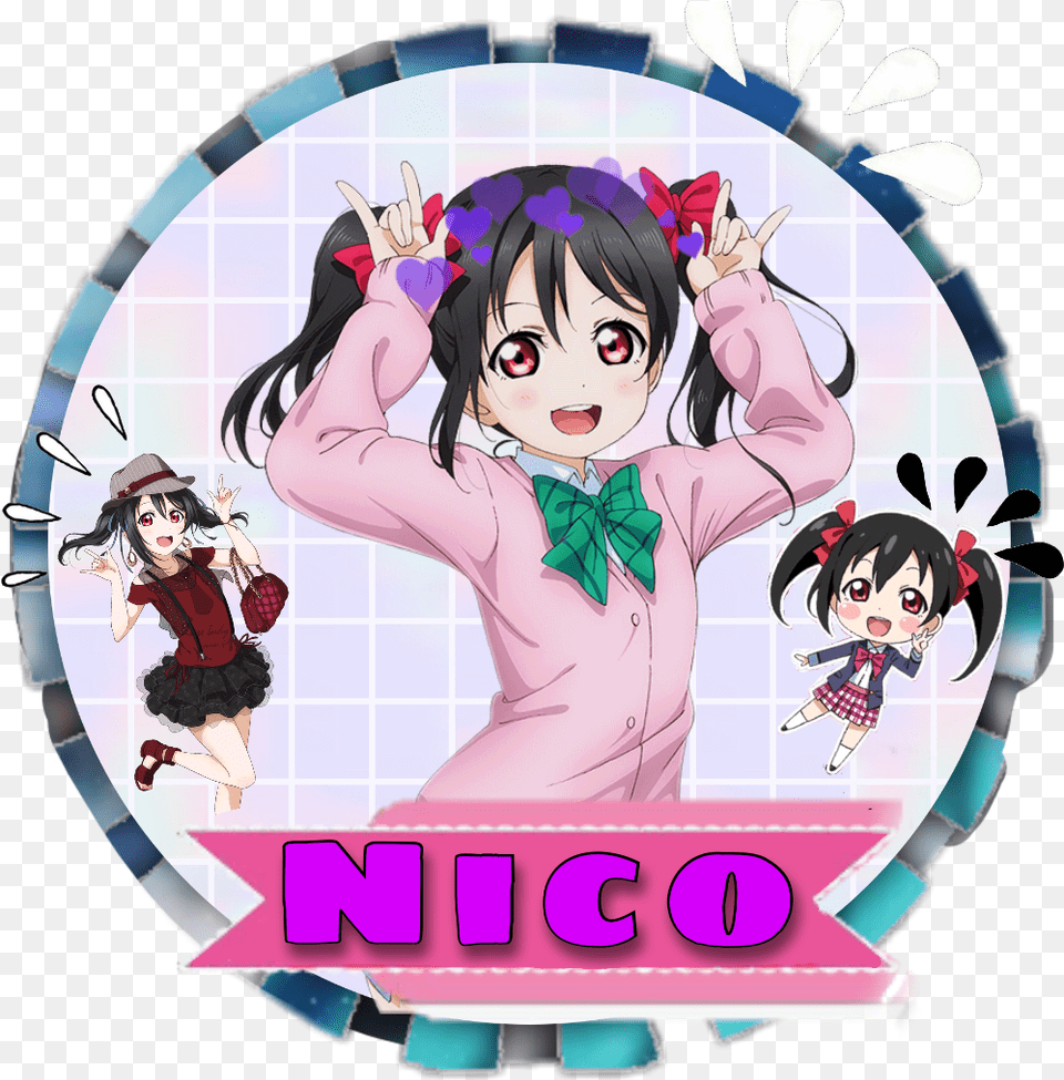 Nico Icon Nico Yazawa Love Live School Idol Project Nico, Publication, Book, Comics, Adult Free Png
