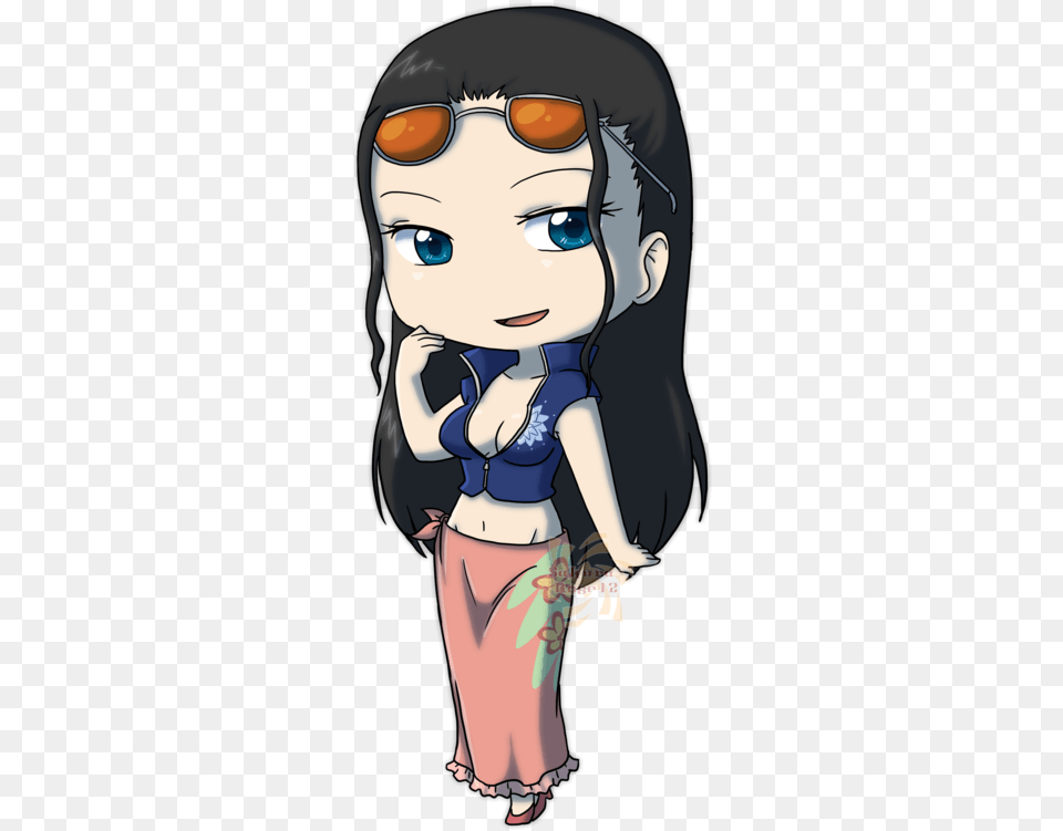 Nico Robin Chibi, Book, Comics, Publication, Baby Png Image