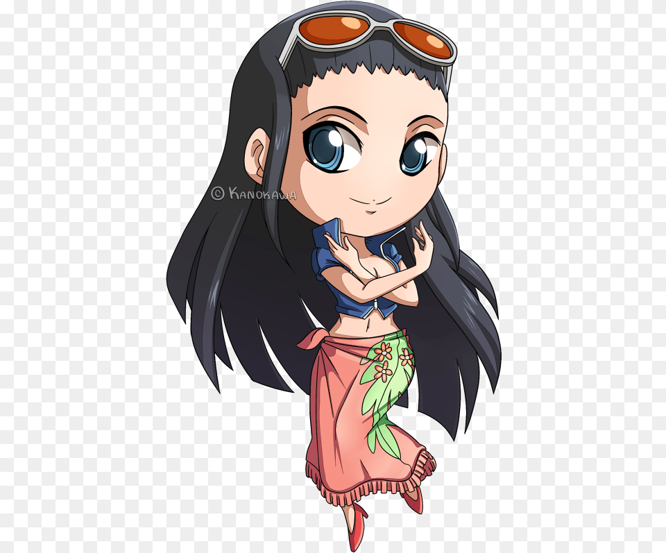 Nico Robin Chibi By Kanokawa Nico Robin Chibi, Book, Comics, Publication, Adult Png Image