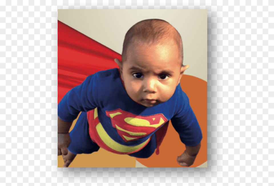 Nicolai Superboy Baby, Portrait, Photography, Person, Face Free Png