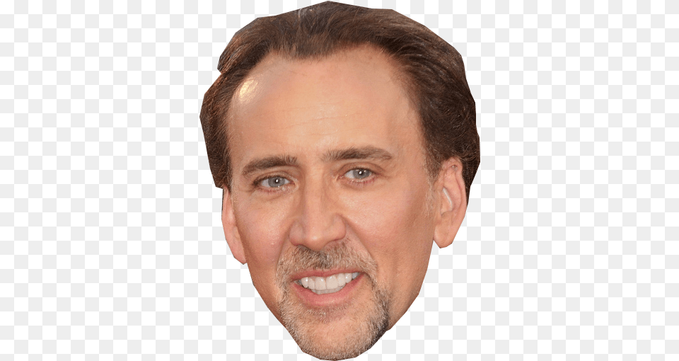 Nicolas Cage Face Cut Out Nicolas Cage Face, Adult, Portrait, Photography, Person Png Image