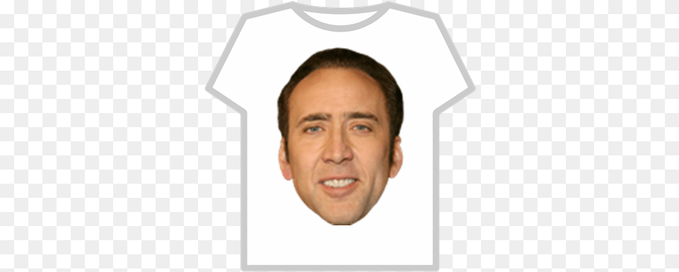 Nicolas Cage Face Roblox Nicholas Cage Meme, T-shirt, Clothing, Head, Person Png
