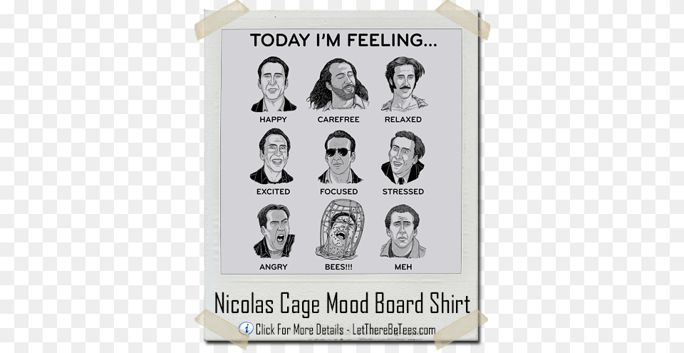 Nicolas Cage Nicolas Cage Mood Board, Advertisement, Poster, Adult, Person Free Png