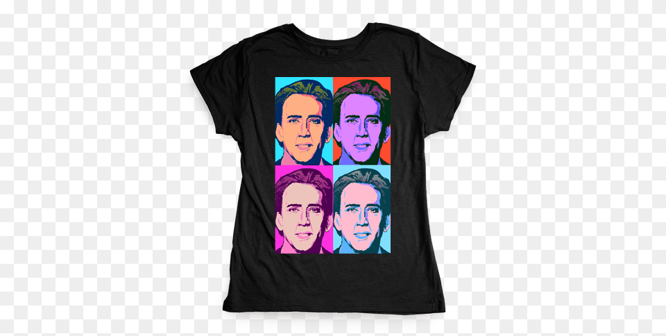 Nicolas Cage Pop Art T Shirts Lookhuman, Clothing, Shirt, T-shirt, Adult Free Transparent Png