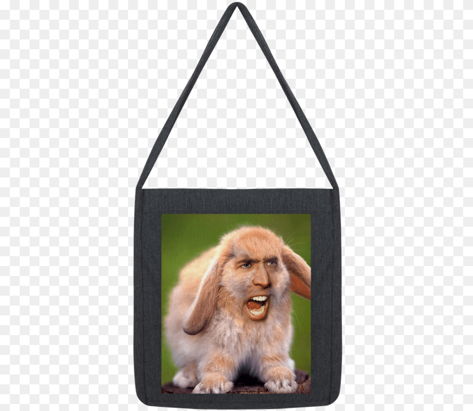Nicolas Cage39s Face On A Rabbit Classic Tote Bag Steeles Pots And Pans, Animal, Mammal, Monkey, Wildlife Free Transparent Png