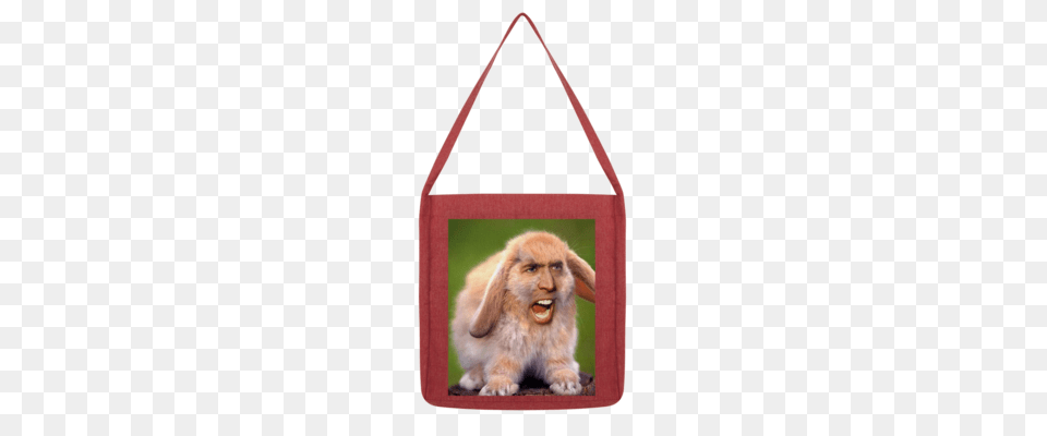 Nicolas Cages Face On A Rabbit Ufeffclassic Tote Bag, Accessories, Handbag, Animal, Mammal Free Png