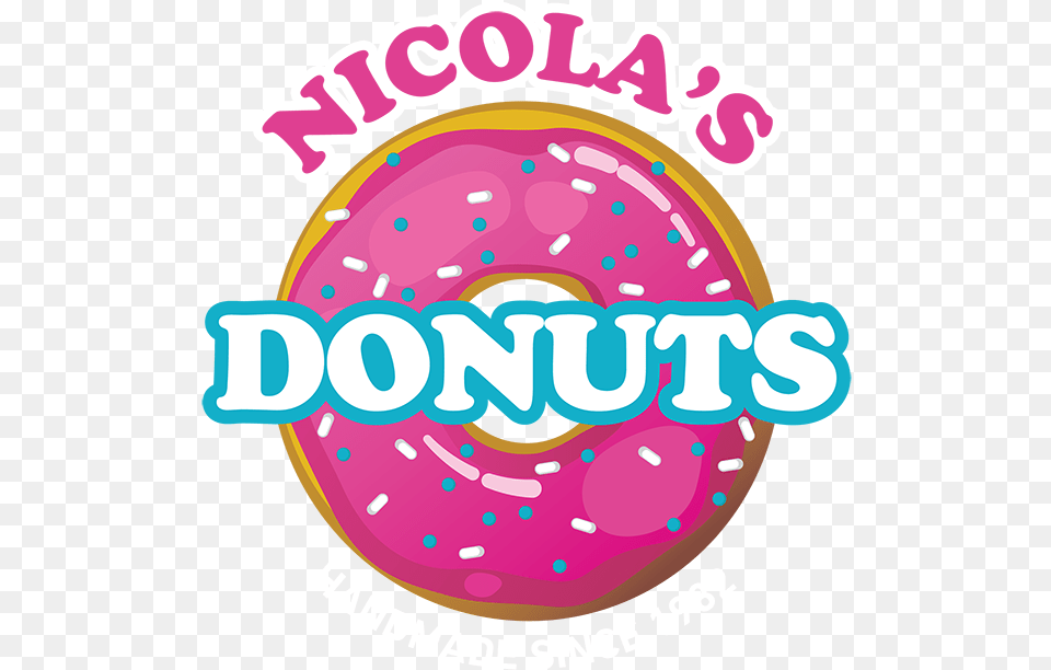 Nicolas Donuts Logo Logo, Food, Sweets, Donut, Dynamite Png Image