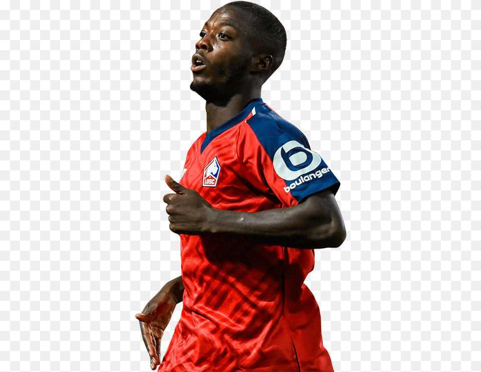 Nicolas Pepe, Shirt, Person, Neck, Head Free Transparent Png