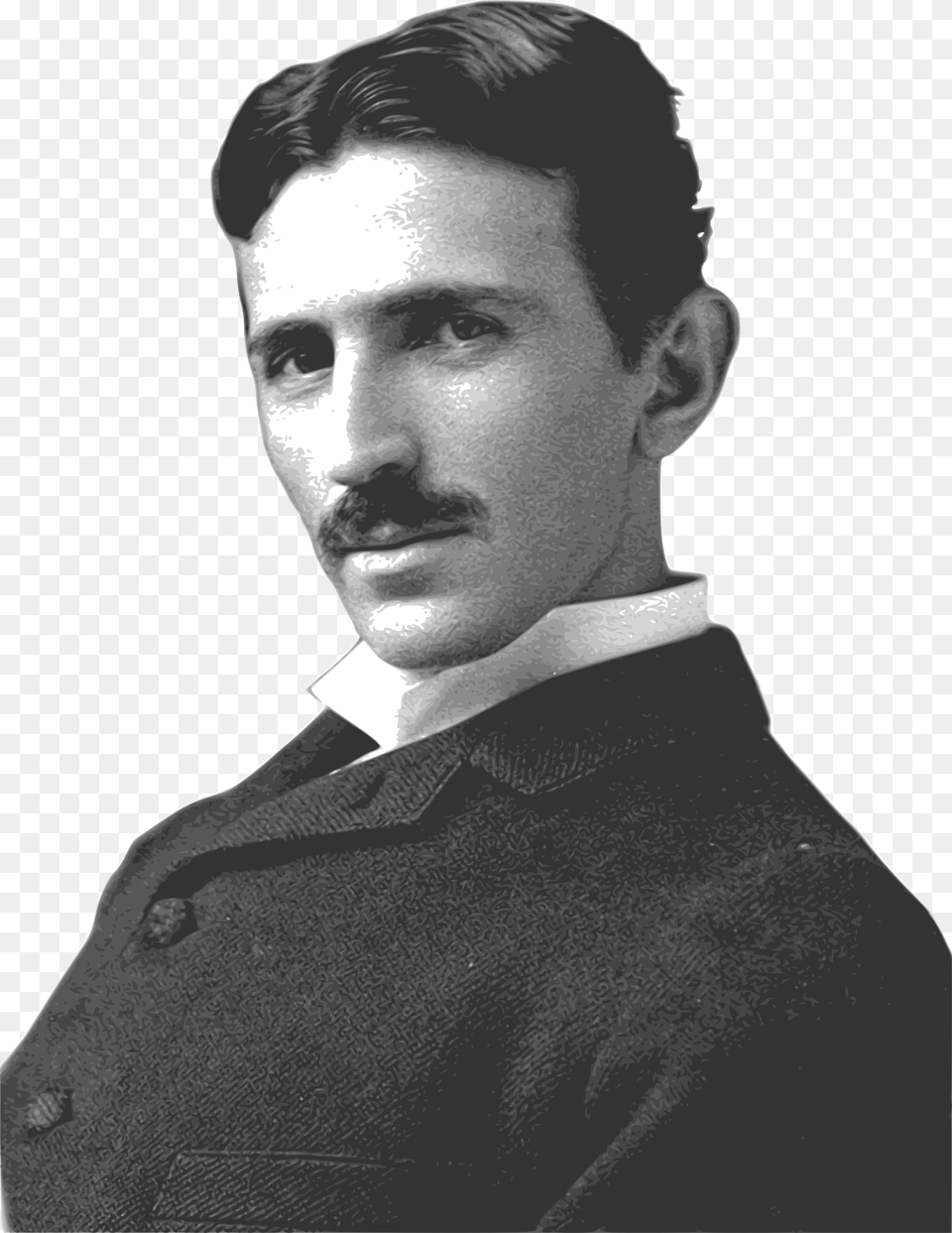 Nicolas Tesla, Adult, Face, Head, Male Png