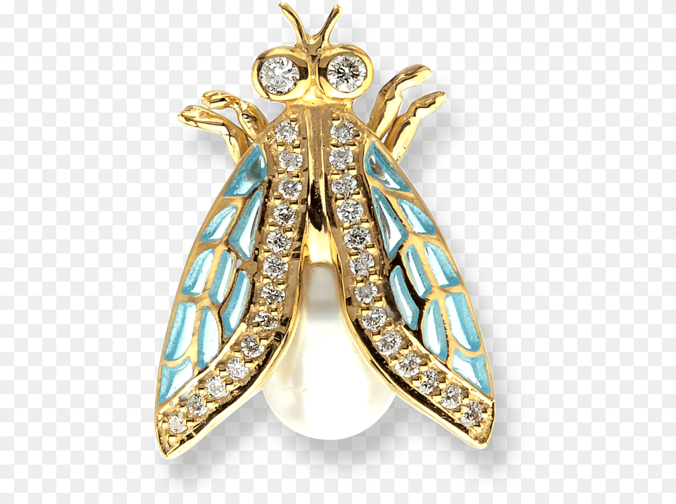 Nicole Barr Designs 18 Karat Gold Cicada Lapel Pin Blue Jewellery, Accessories, Jewelry, Diamond, Gemstone Png Image
