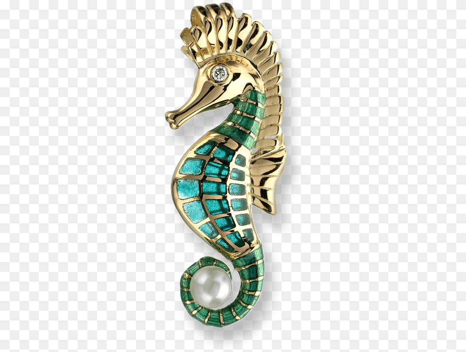 Nicole Barr Designs 18 Karat Gold Seahorse Necklace Northern Seahorse, Accessories, Jewelry, Smoke Pipe, Earring Free Png Download