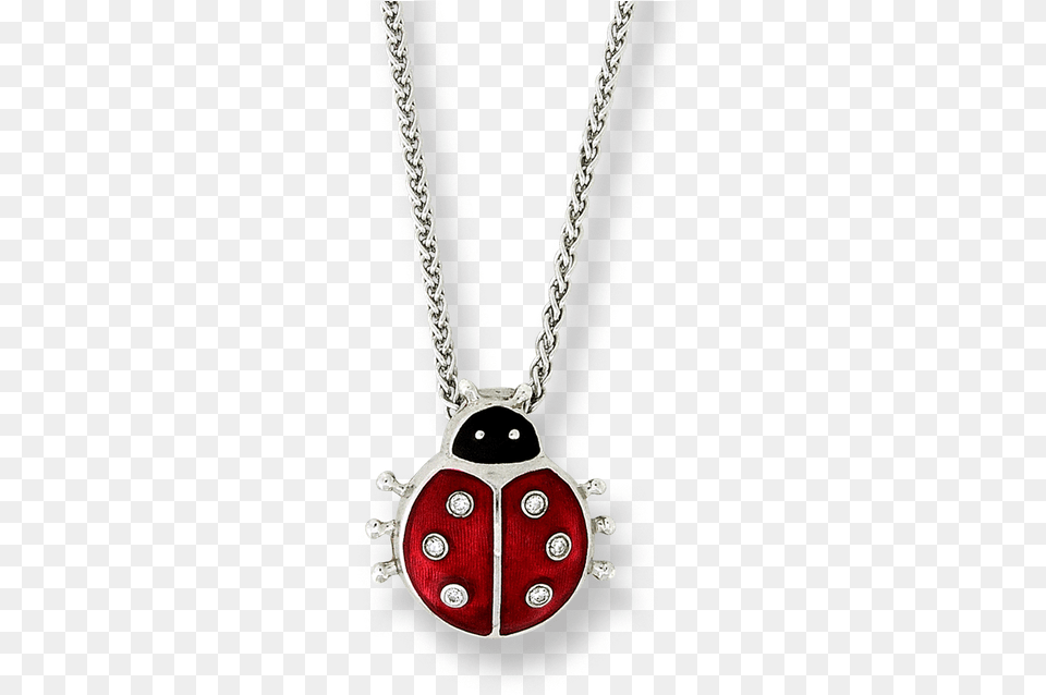 Nicole Barr Designs Sterling Silver Ladybug Necklace Red Locket, Accessories, Jewelry, Pendant Free Transparent Png