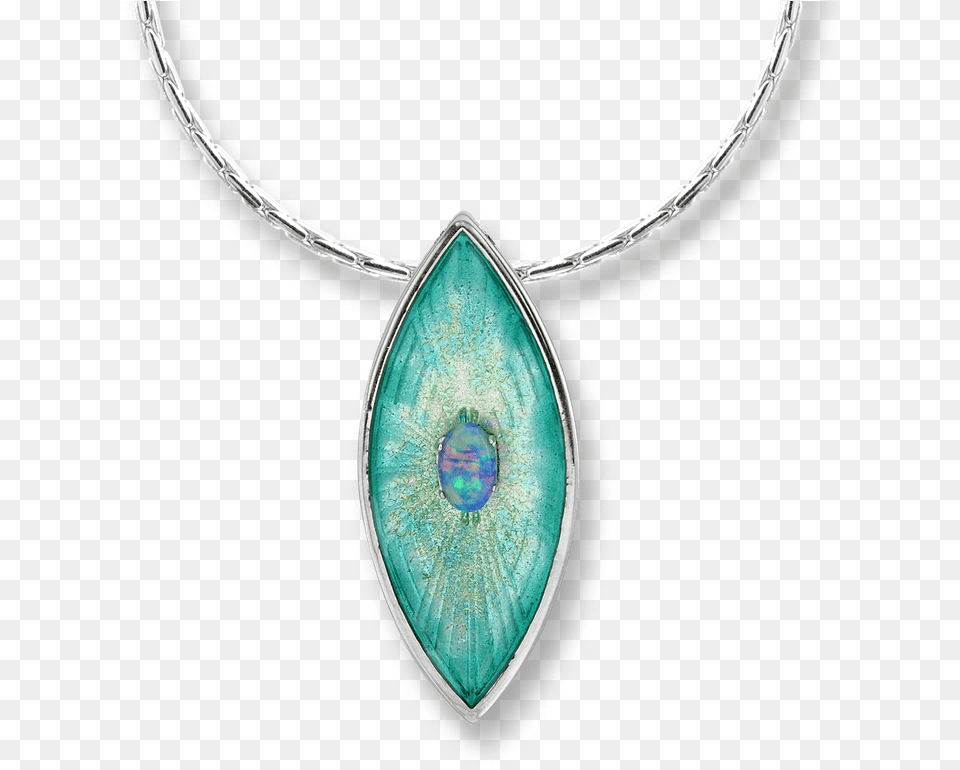 Nicole Barr Designs Sterling Silver Marquis Necklace Blue Necklace, Accessories, Gemstone, Jewelry, Ornament Png