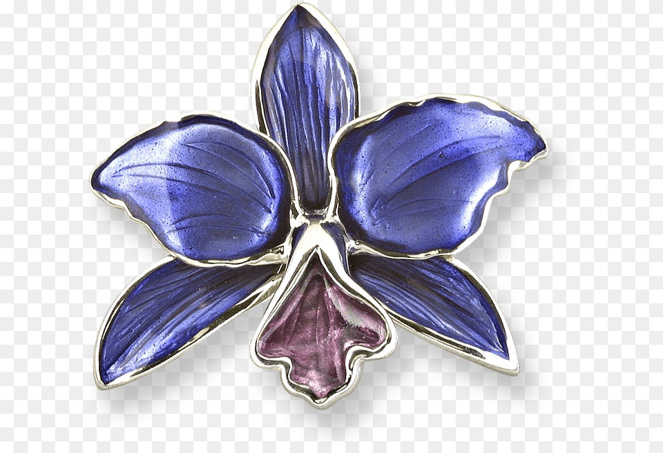 Nicole Barr Designs Sterling Silver Orchid Brooch Purple Nicole Barr Purple Orchid Brooch, Accessories, Jewelry, Flower, Plant Free Transparent Png