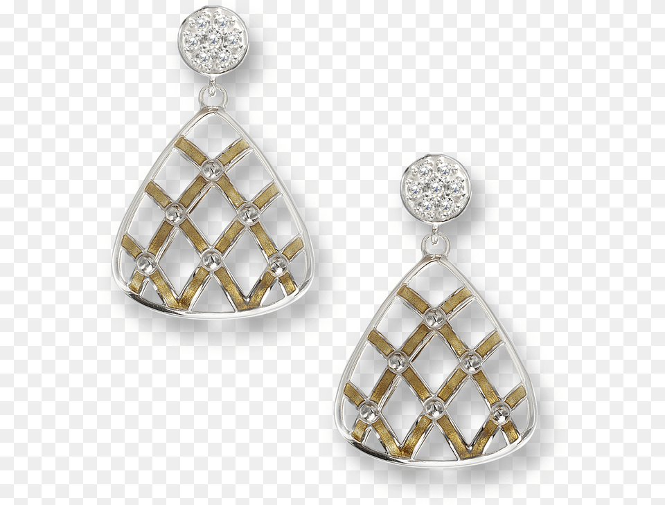 Nicole Barr Designs Sterling Silver Quilted Triangle Gold Quilted Triangle Stud Earrings Sterling Silver, Accessories, Earring, Jewelry, Diamond Free Transparent Png